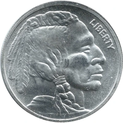 1 oz Silver (CNT Mint - Buffalo Nickel) ND front