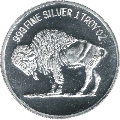 1 oz Silver (Cowboy - Buffalo Nickel) ND back