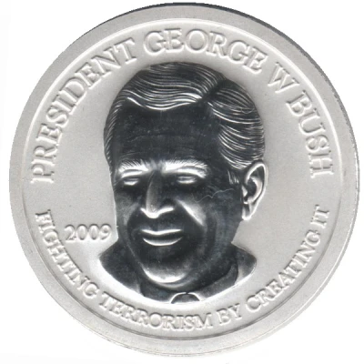 1 oz Silver Neocoins - George Bush $ front