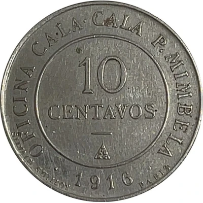 10 Centavos Oficina Cala Cala P. Mimbela front