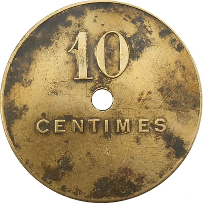 10 Centimes - Cie Minière de Djendli (Constantine) ND back