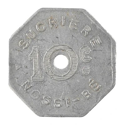 10 Centimes (Compagnie sucrière de Nossy-Bé) ND front