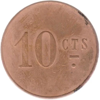 10 Centimes - Consommation (Vevey) ND back