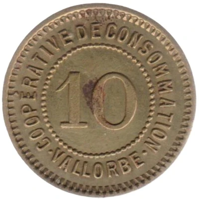 10 Centimes - Coopérative de consommation (Vallorbe) ND front