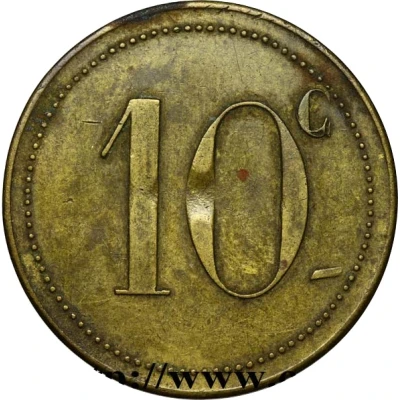 10 Centimes - J. Gregori and Fils (Aïn-Fekan) ND back