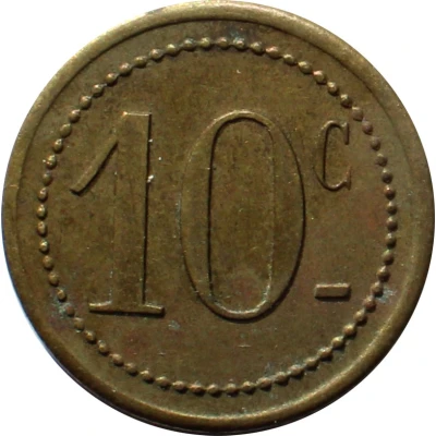 10 Centimes - La glaneuse (La Palisse) ND back