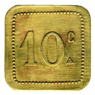 10 Centimes - Société Cooperative Altayrac ND back