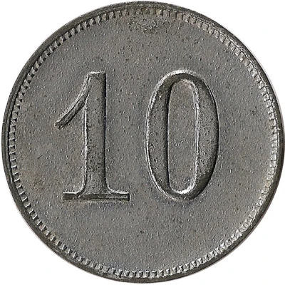 10 Centimes ND back