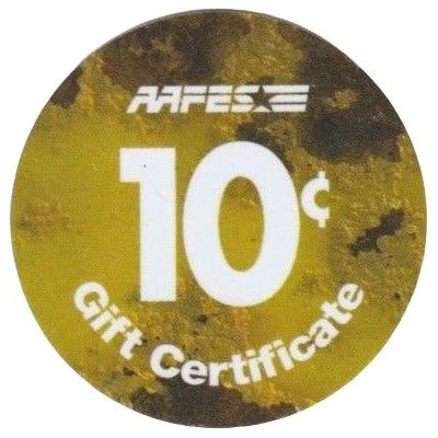 10 Cents - AAFES Gift Certificate 11K back