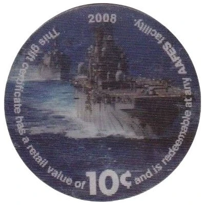 10 Cents - AAFES Gift Certificate 11M front