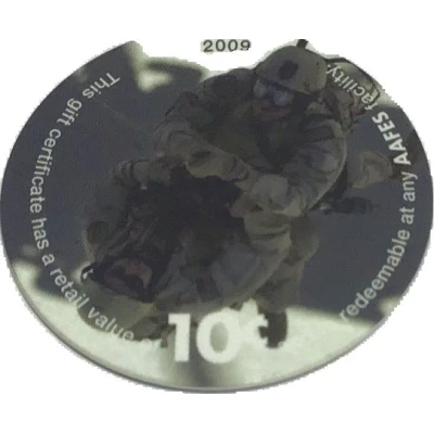 10 Cents - AAFES Gift Certificate 12G front