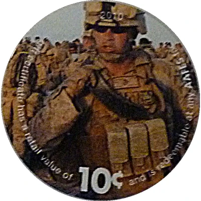 10 Cents - AAFES Gift Certificate 14A front