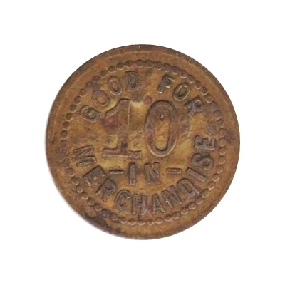 10 Cents - Abie Mercantile Company Abie, Nebraska ND back