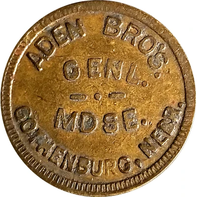 10 Cents - Aden Bros. Genl. Mdse. ND front