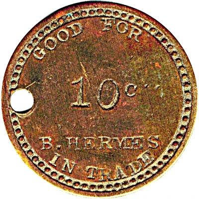10 Cents - B. Hermes ND front