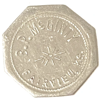 10 Cents - B.P. McGinty (Fairview, Kansas) ND front