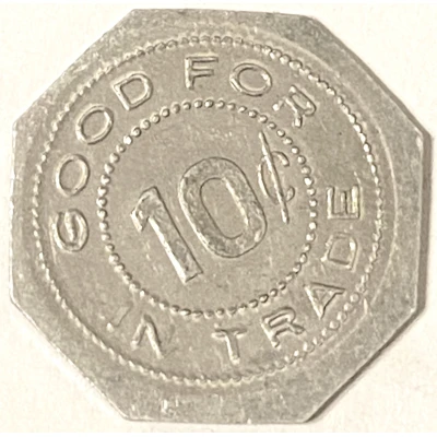 10 Cents - B.P. McGinty (Fairview, Kansas) ND back