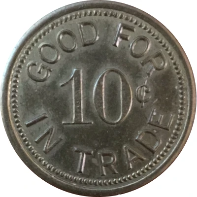 10 Cents - Bakersfield Coin Shop Bakersfield, California back