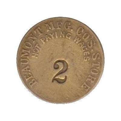 10 Cents - Beaumont Mfg. Co's Store (Spartanburg, South Carolina) ND front