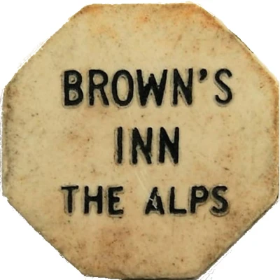 10 Cents - Brown's Inn Alps, New York ND front