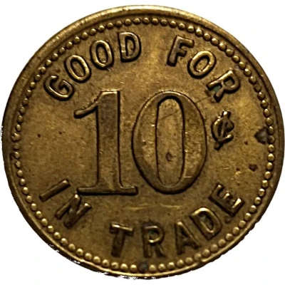 10 Cents - Brown's Tavern (Laingsburg, Michigan) ND back
