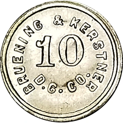 10 Cents - Bruening and Kerstner Dry Goods Co. ND front