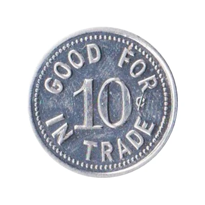 10 Cents - Brunswick Billiards North Platte, Nebraska ND back