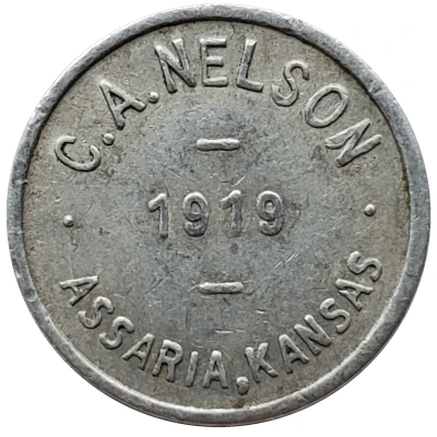 10 Cents - C. A. Nelson (Assaria, Kansas) ND front