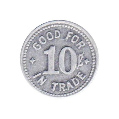 10 Cents - C. Nielson General Merchandise (Rockville, Nebraska) ND back