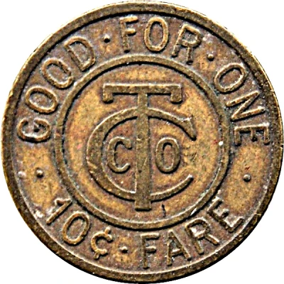 10 Cents - CTCO (Fairmont, West Virginia) ND back