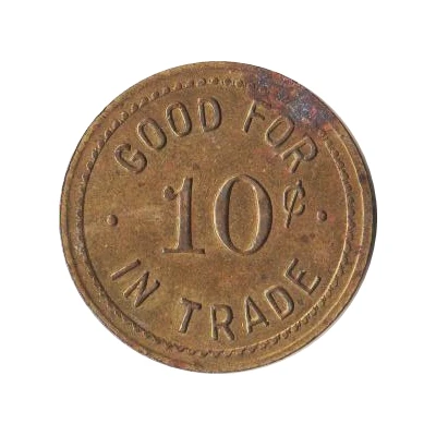 10 Cents - Carp's Cafe Venango, Nebraska ND back