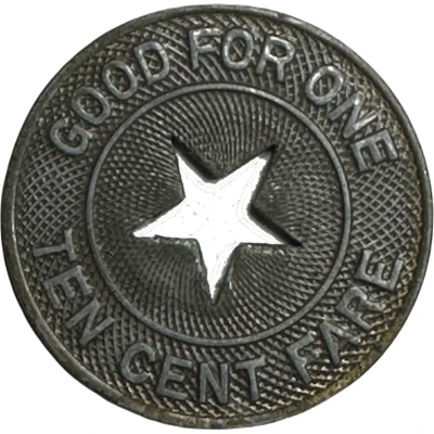 10 Cents - Chicago and Calumet District Transit Co. Inc. Hammond, Indiana ND back