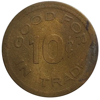 10 Cents - Elks Club (Rocky Ford, Colorado) ND back