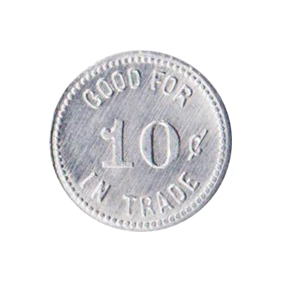 10 Cents - Eustis Co.Op.Oil Eustis, Nebraska ND back