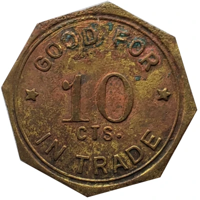 10 Cents -Feely Mercantile Co. (Athol, Kansas) ND back