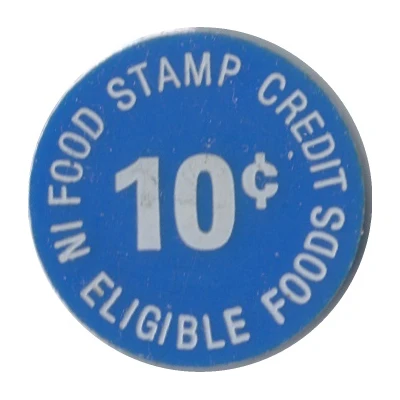 10 Cents - Food Stamp Credit Zahares' IGA ND back