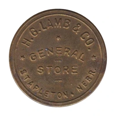 10 Cents - H. G. Lamb and Company General Store (Stapleton, Nebraska) ND front