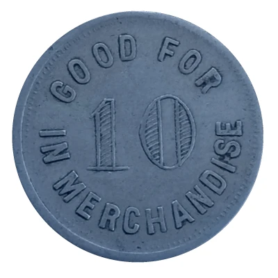 10 Cents - L. Banker and Co. (Russell, Kansas) ND back