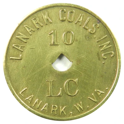 10 Cents - Lanark Coals Inc. Lanark, West Virginia front