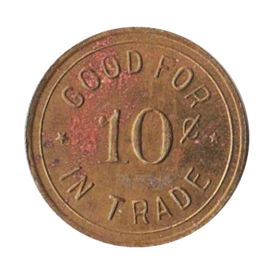 10 Cents - Luschen's Billiards Wellfleet, Nebraska ND back