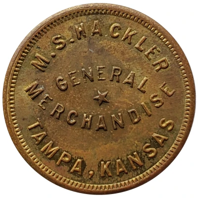 10 Cents - M. S. Hackler (Tampa, Kansas) ND front