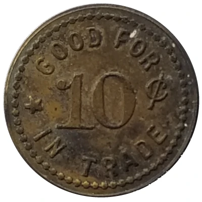 10 Cents - Mack's Pool Hall Portland, Oregon ND back