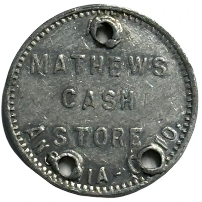 10 Cents - Mathews Cash Store (Ansonia, Ohio) ND front