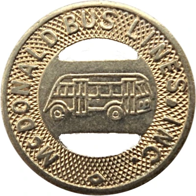 10 Cents - McDonald Bus Lines, Inc. Girard, Ohio ND front