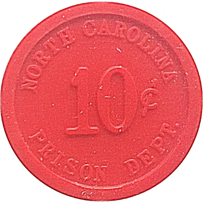 10 Cents - North Carolina Prison Dept. ND front