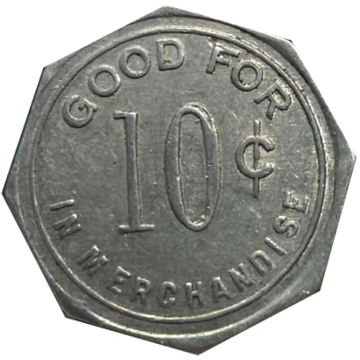 10 Cents - Nu Club (Kemmerer, Wyoming) ND back