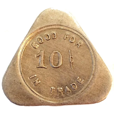 10 Cents - P.F. Haynes ND back