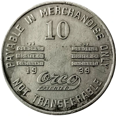 10 Cents - Pugh Coal Company Stone Cliff, West Virginia front