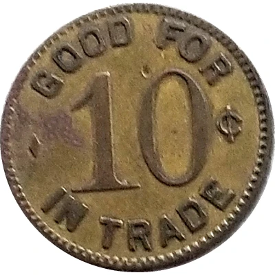 10 Cents - Rainelle Supply Co. ND back
