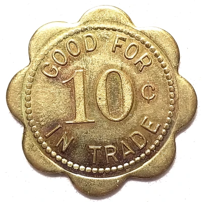 10 Cents - Ralph Haws (North Platte, Nebraska) ND back
